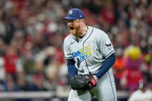 ▲拉斯穆森（Drew Rasmussen）先發7局僅失1分、送出6次三振，幫助光芒拿下關鍵勝利。（圖／美聯社／達志影像）