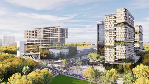 ▲台南市政府推動東區新都心公辦都市更新招商範圍約2.25公頃，坐落於生產路南、北兩側，西側緊鄰台南市區鐵路地下化綠廊帶及南台南站，並鄰近未來捷運場站，具備台南副都心門戶的發展條件。（圖／翻攝畫面）