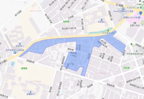 ▲宜蘭縣10月20日停水範圍。（圖／自來水公司water.gov.tw）