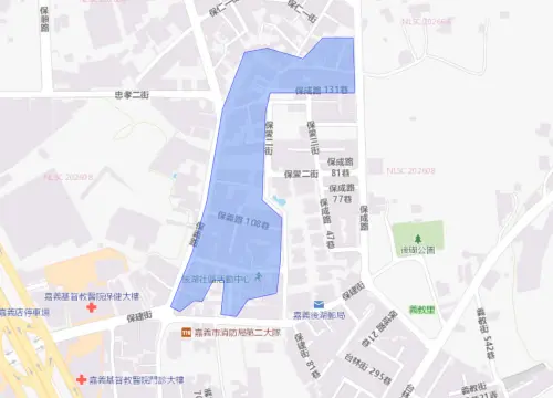 ▲嘉義市10月20日停水範圍。（圖／自來水公司water.gov.tw）