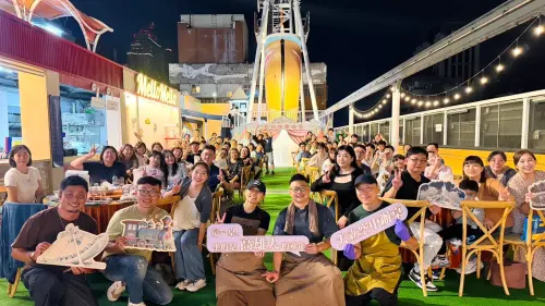 大立空中樂園攜手金葉摸油湯「高空辦桌」

