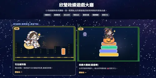 打地鼠、跑酷看政績！竹北教授自創「遊戲大廳」力挺徐欣瑩
