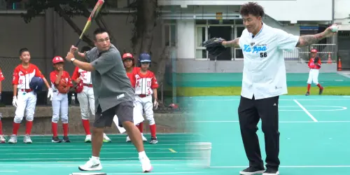 「不死鳥」郭泓志與黃忠義夢幻同台！驚喜上演投打對決