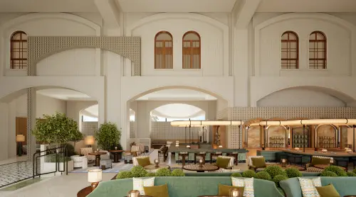 ▲「希爾頓世家酒店Signia Hilton」酒店設計典雅獨具風格（設計圖／希爾頓世家酒店提供）
