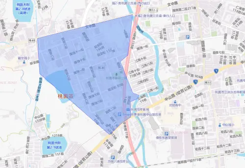 ▲桃園市10月22日停水範圍。（圖／自來水公司water.gov.tw）