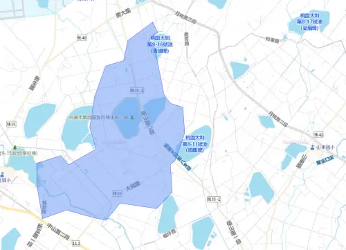 ▲桃園市10月22日停水範圍。（圖／自來水公司water.gov.tw）