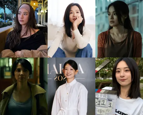 ▲上排左起瑞瑪席丹、謝盈萱、舒淇，下排左起李心潔、吳奕蓉、許莉廷。（圖／Netflix提供、翻攝自臉書）