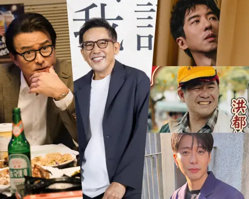 ▲左起李銘順、秦漢、傅孟柏、洪都拉斯、侯彥西。（圖／CATCHPLAY提供、翻攝自臉書）