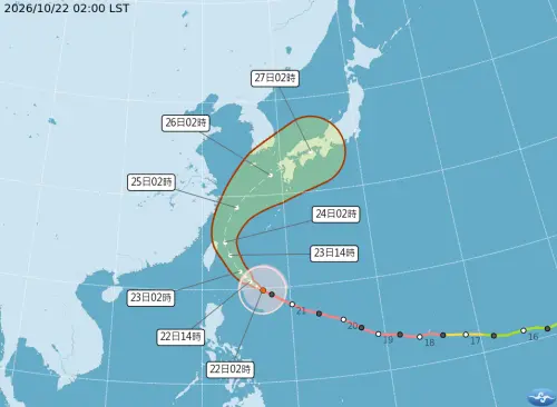 薔琵颱風「路徑又西修了」！最快中午陸警　暴風圈可能壟罩全台灣