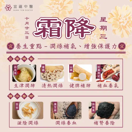 ▲沈俐伶醫師分享霜降時節養生食材。（圖／宜蘊醫療提供）