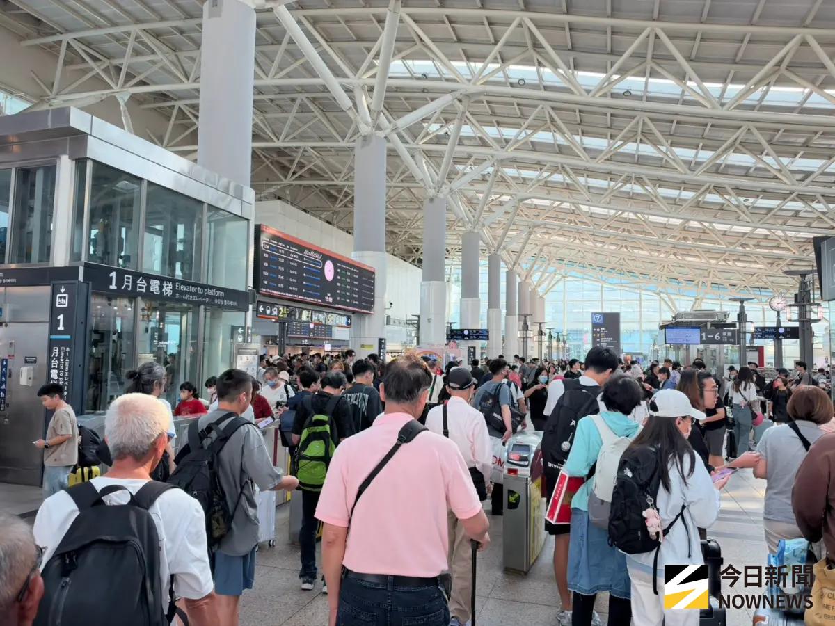賭停班停課釀光復連假多1天?高鐵曝今下午、明天全日南下快客滿