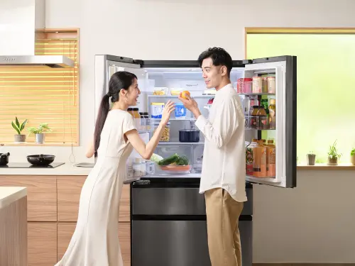 ▲LG 冰箱搭載核心AI智慧變頻壓縮機，更能有效控溫、延長食材新鮮度。
