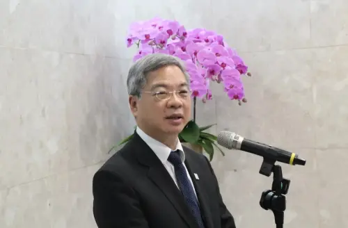 Taiwan Economics Minister Kung Ming-hsin confirmed on Oct. 15 that Taiwan plans to purchase Alaskan LNG from the United States and invest in the project’s development. (NOWNEWS Vincent Chong)