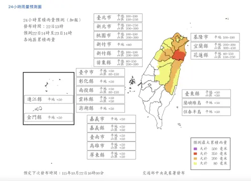 明天停班課18縣市機率高！新北、高雄台南達標　薔琵颱風風雨預報