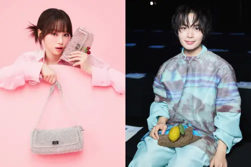 ▲左起：LE SSERAFIM成員KIM CHAEWON金采源、日本浪花男子成員大西流星。（圖／ANTEPRIMA提供）