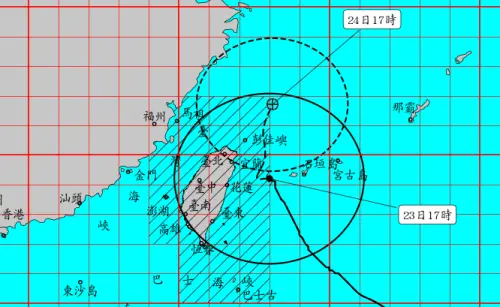 薔琵颱風速度放慢！在台灣旁邊「畫個圈北上」　今晚最強風雨直撲