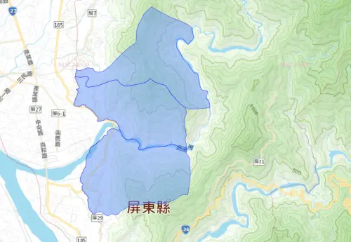 ▲屏東縣10月27日停水範圍。（圖／自來水公司water.gov.tw）