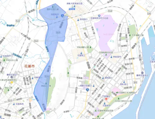 ▲花蓮縣10月27日停水範圍。（圖／自來水公司water.gov.tw）