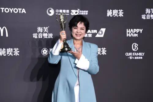 ▲楊貴媚（如圖）向劇中兒子薛仕凌、仔仔周渝民、謝欣穎、蔡振南等演員表達謝意。（圖／NOWNEWS攝影中心）