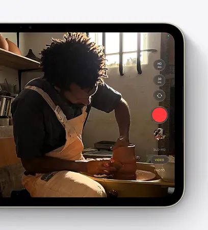 ▲iPad mini 8的AI效能較前代最高提升4.5倍，繪圖效能提升2.7倍，前後相機皆為1200萬畫素，並支援Wi-Fi 7。（圖／翻攝自蘋果官網apple.com/）