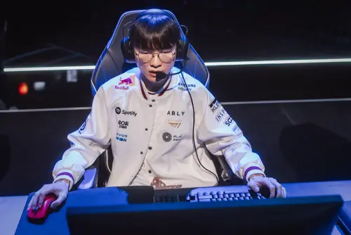 ▲LOL《英雄聯盟》2026 世界大賽，T1 擊敗 CFO 後戰績為2勝1敗，距離8強僅剩1場 BO3 勝利。（圖／LOL Esports Flickr）