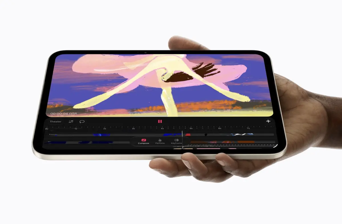 ▲蘋果新一代iPad mini 8升級OLED螢幕、A20 Pro晶片，台灣售價22900元起，比前代貴3000元，但螢幕更新率仍維持「祖傳60Hz」。（圖／翻攝蘋果官網）