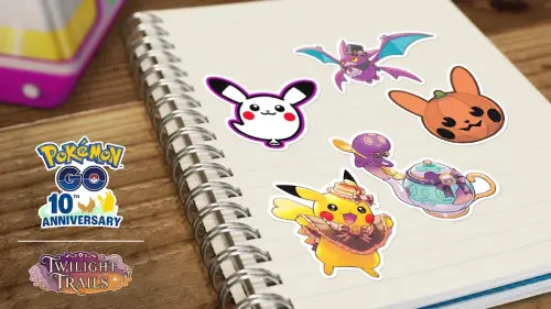 ▲《Pokémon GO》推出萬聖節限定主題貼圖，皮卡丘、超音蝠及來悲茶等寶可夢化身可愛造型，玩家可透過寶可補給站、友情禮物及遊戲內商店取得。（圖／《Pokémon GO》提供）