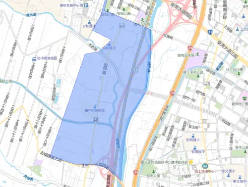 ▲台中市10月28日停水範圍。（圖／自來水公司water.gov.tw）
