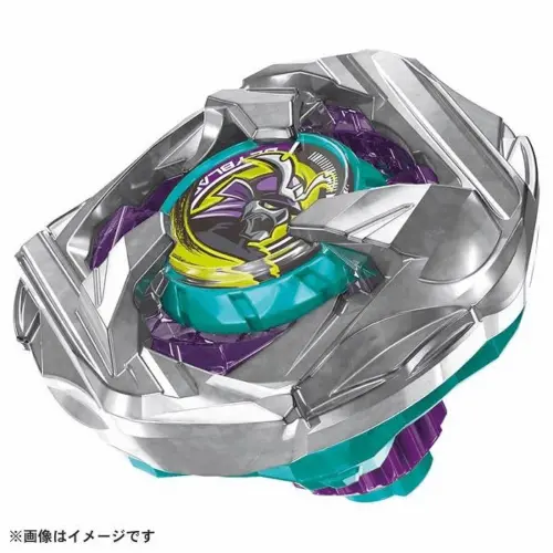 ▲BX-45「武士魂斬6-70M」售價325元，以武士刀為設計概念，搭配銀色大型刀刃，屬於兼顧攻擊與防守的均衡型陀螺。（圖／翻攝自TAKARA TOMY）