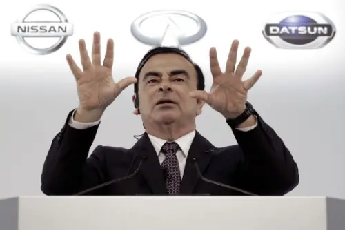 ▲前日產汽車董事長高恩（Carlos Ghosn）（圖／截自ＷＪＳ）