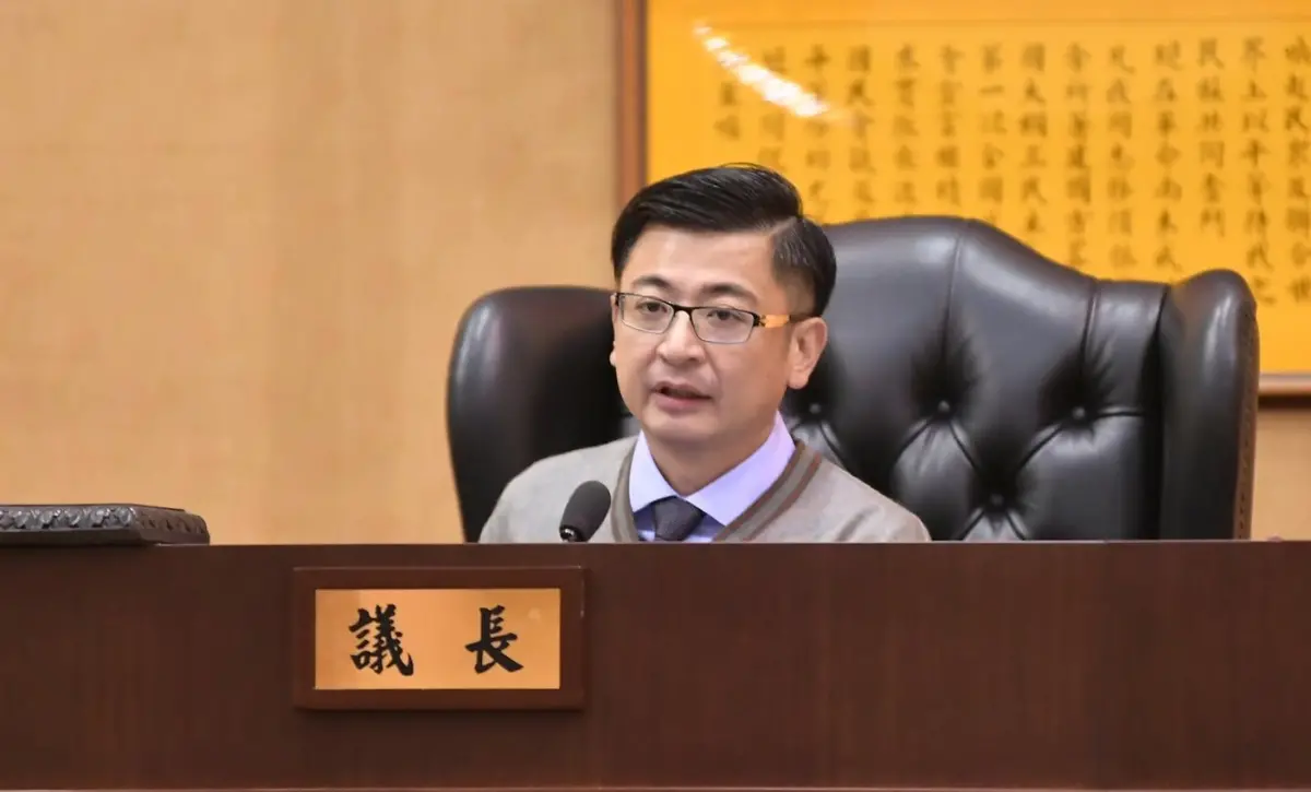 ▲尋求連任的彰化縣議長謝典霖因案被羈押42天。（圖／翻攝彰化縣議會臉書，2026.10.29）