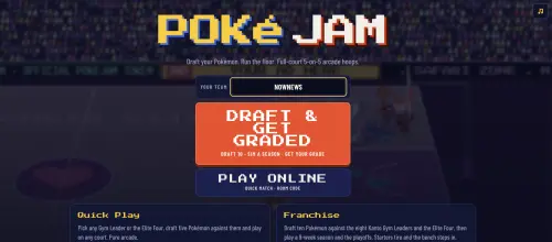 ▲《PokéJam》將寶可夢屬性融入籃球玩法，不同屬性有專屬效果，讓比賽不只是比拚投籃準度。（圖／《PokéJam》）