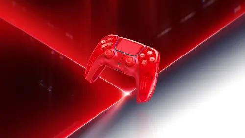 ▲PS5 全新 DualSense 無線控制器，光稜系列閃焰橙。（圖／PlayStation提供）