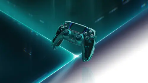 ▲PS5 全新 DualSense 無線控制器，光稜系列翡翠綠。（圖／PlayStation提供）