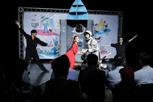 ▲青年原創短劇《巨星的誕生》生動演繹了主角歷經訓練，最終走向夢想舞台的歷程。（圖／基隆市政府提供）