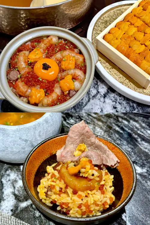 ▲這碗「近江牛胭脂蝦雲丹釜醋飯」把滿滿美味融合在一起。（圖／記者蕭涵云攝）