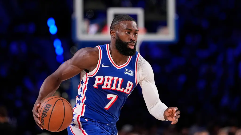 ▲費城76人隊球星布朗（Jaylen Brown）直言，NBA的諸多獎項本質上不過是「行銷包裝」，投票者往往只憑個人喜好或故事投票。（圖／美聯社／達志影像）