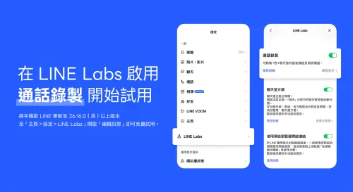 ▲LINE「通話錄製功能」開啟步驟一圖看。（圖／LINE提供）