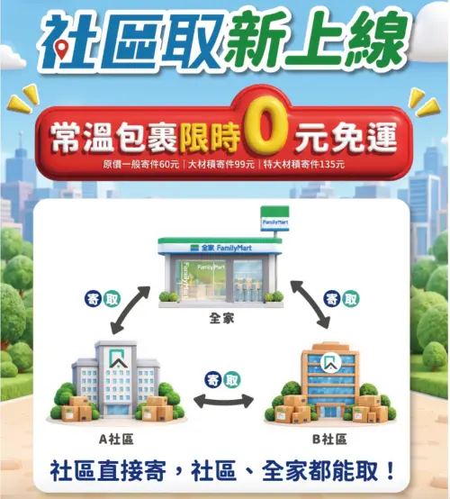 ▲全家與智生活合作推出「社區取」新服務。（圖／翻攝自全家）