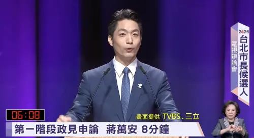 北市辯論／蔣萬安申論撂話：沈伯洋我們好好直球對決