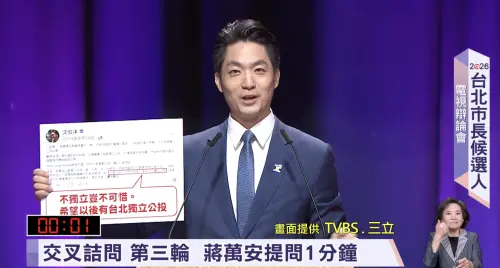 北市辯論／蔣萬安9問爭議發言！沈伯洋：還是你當立委、我當市長