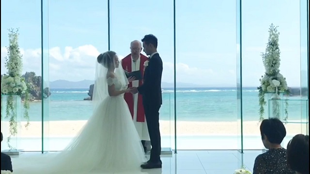 愛紗沖繩完婚 唯美婚禮羨煞眾人
