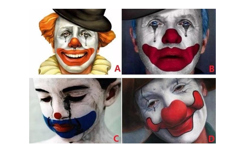 你覺得哪個小丑哭得最傷心？測出「這輩子最傷你的心」的人是誰！
