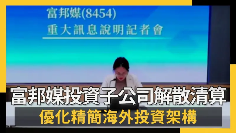 富邦媒投資子公司解散清算 優化精簡海外投資架構